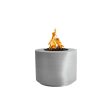 Top Fires Beverly Round Stainless Steel Gas Fire Pit - Match Lit For Discount