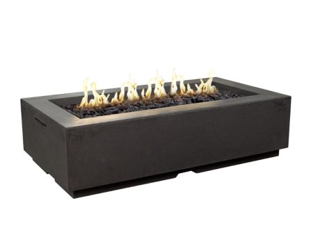 American Fyre Designs Louvre 56-Inch Rectangular Gas Fire Pit Online now