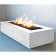 Modern Blaze Lumera Linear Concrete Fire Pit Table Online Hot Sale