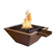 Top Fires Maya 30-Inch Square Copper Gas Fire and Water Bowl - Match Lit (OPT-SQ30FANDW) Discount