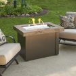 The Outdoor GreatRoom Company Providence Rectangular Gas Fire Pit Table Discount