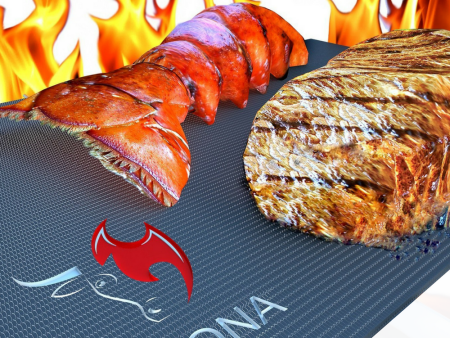 Kona Extra Large BBQ Grill Mat, Griddle Mat and Non-Stick Oven Liner 25 x17  Supply