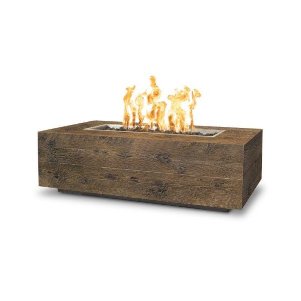 Top Fires Coronado Rectangular GFRC Gas Fire Pit - Match Lit on Sale