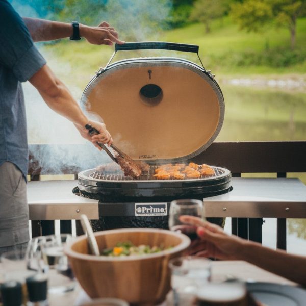 Primo XL 400 Oval Ceramic Charcoal Kamado Grill (PGCXLH) Hot on Sale