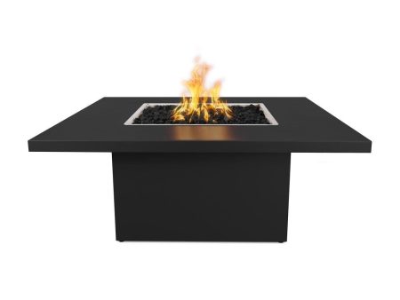 Top Fires Bella 36-Inch Square Steel Gas Fire Table - Match Lit (OPT-BELPC36) For Cheap