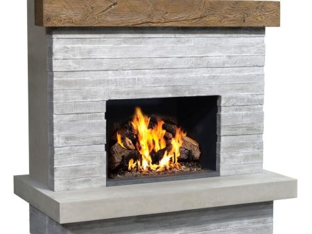 American Fyre Designs Brooklyn 68-Inch Freestanding Outdoor Gas Fireplace Online Hot Sale