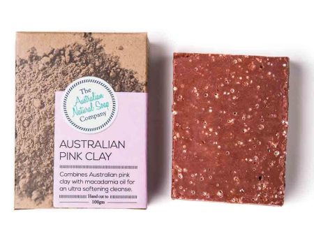 Australian Natural Soap Company Face Soap Pink Clay 100g Sale