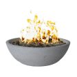 Modern Blaze Smooth Concrete Gas Fire Bowl - 27-Inch to 76-Inch Sizes For Cheap