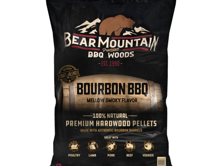 Bear Mountain BBQ All Natural Bourbon Craft Blend Wood Smoker Pellets, 20 Pounds For Cheap