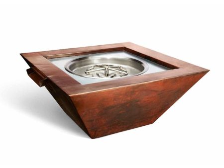 HPC 36-Inch Sierra Square Copper Gas Fire and Water Bowl Online