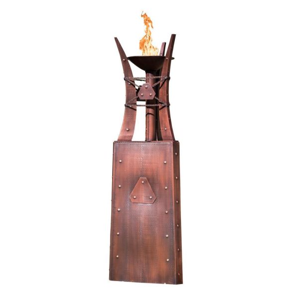 Top Fires Bastille 87-Inch Copper Fire Tower - Electronic (OPT-FTWR3EKIT) on Sale