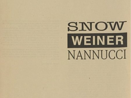 Snow Weiner Nannucci Supply