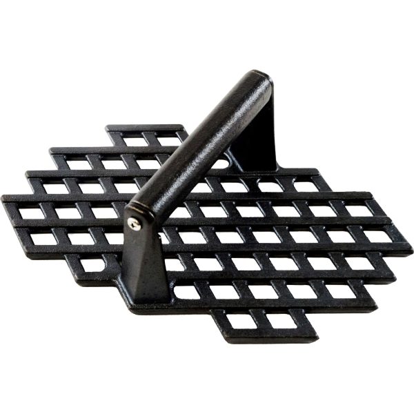 Charcoal Companion Cast Iron Grill Marks Grill Press Fashion