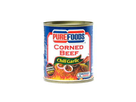 Purefoods Corned Beef 210g Chili Garlic Easy Open Ends Online Hot Sale